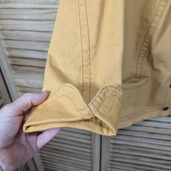 CJ Banks Yellow Denim Jacket Size 2X - Picture 2 of 11
